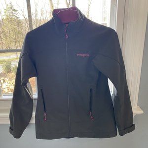 Patagonia Adze Jacket Gray with Pink Details Excellent Used Condition Size XS